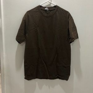 All style classic plain brown T-shirt